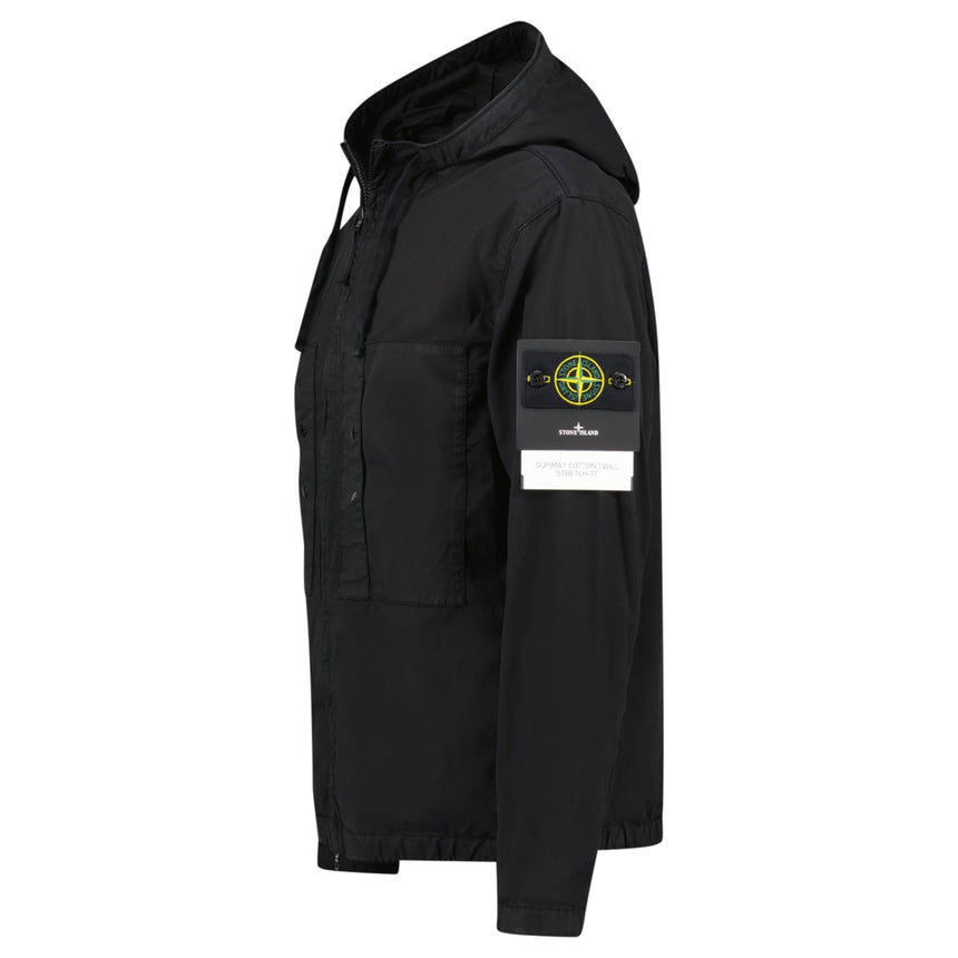 Stone Island Black Chest Pocket Hooded Jacket - Boinclo - Outlet Sale Under Retail