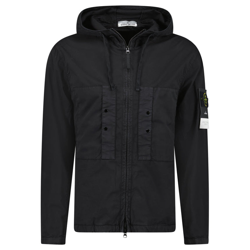 Stone Island Black Chest Pocket Hooded Jacket - Boinclo - Outlet Sale Under Retail
