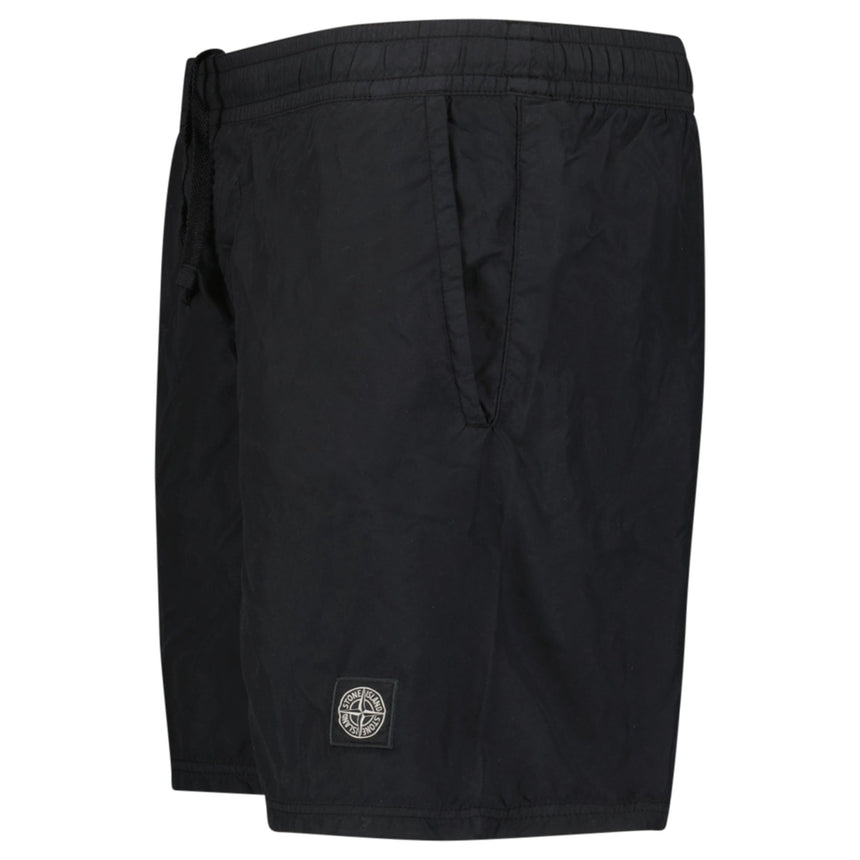 Stone Island Brushed Nylon Swim Shorts in Black - Boinclo - Outlet Sale Under Retail