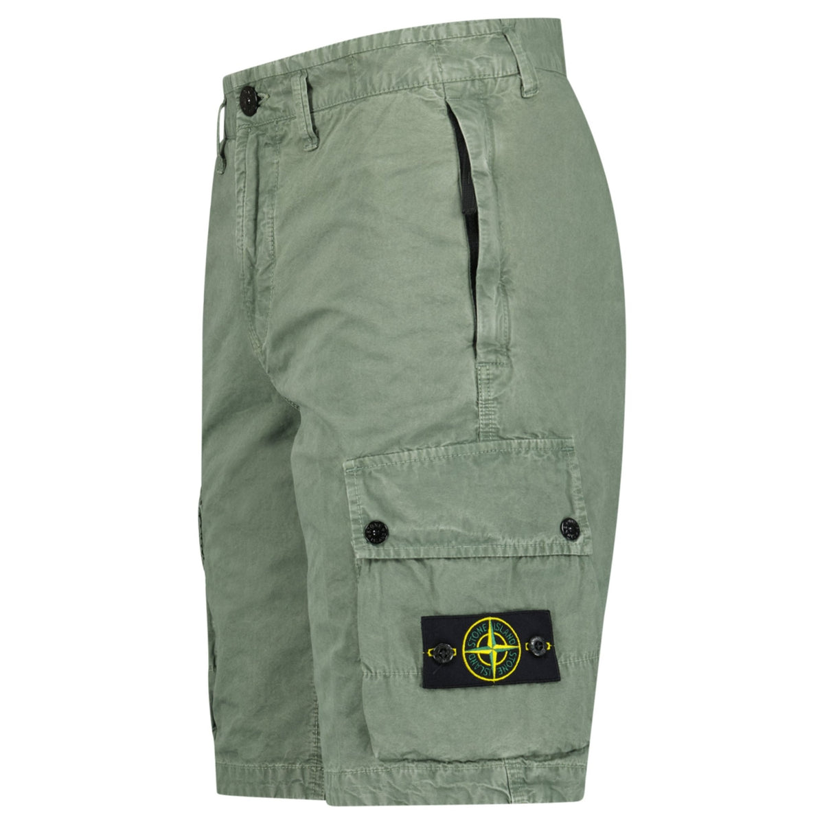 Stone Island Bermuda Slim Fit Shorts Musk Green Outlet Sale