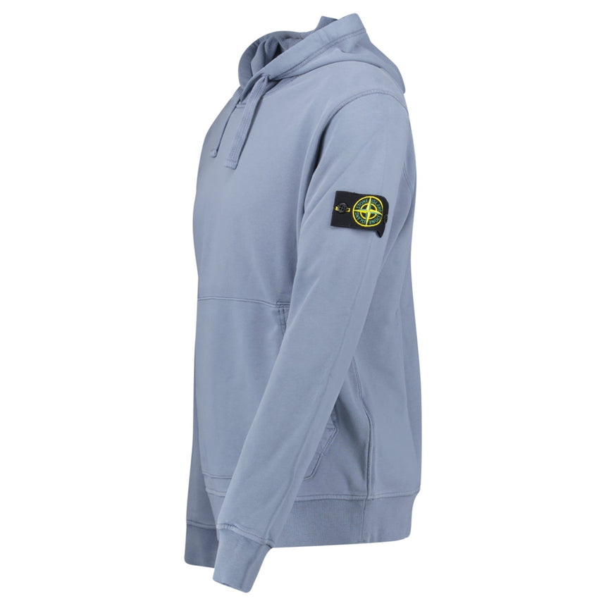 Stone Island Brushed Organic Cotton Hoodie Dark Blue - Boinclo - Outlet Sale Under Retail