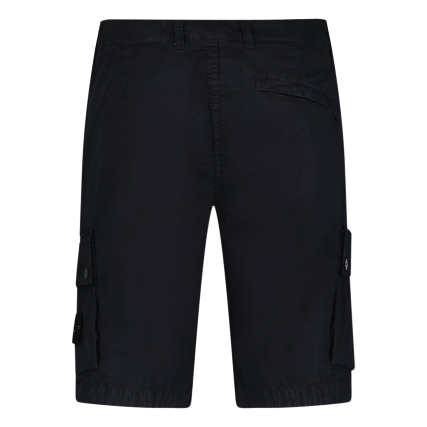 Stone Island Brushed Organic Cotton “Old” Effect Cargo Shorts Black - Boinclo - Outlet Sale Under Retail