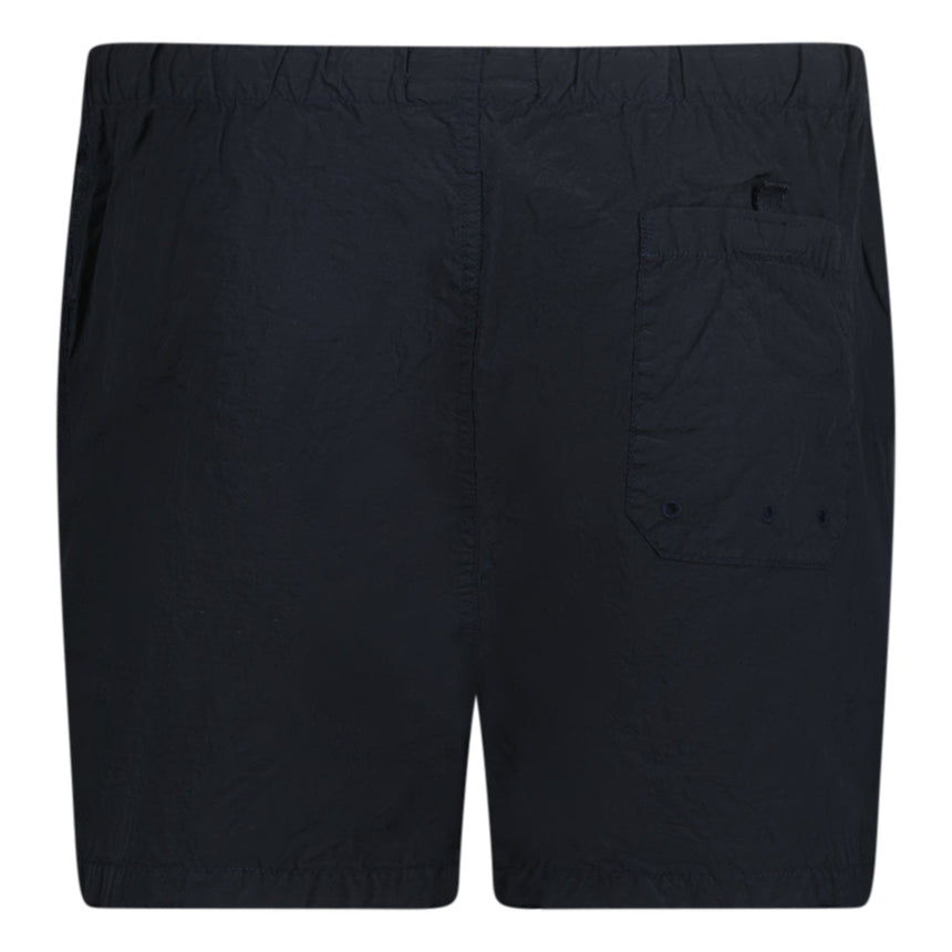 Stone Island Compass Button Chrome Swim Shorts Navy