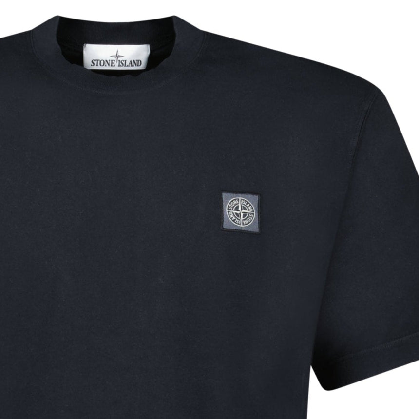 Stone Island Combed Organic Cotton Jersey T-Shirt in Black - Boinclo - Outlet Sale Under Retail