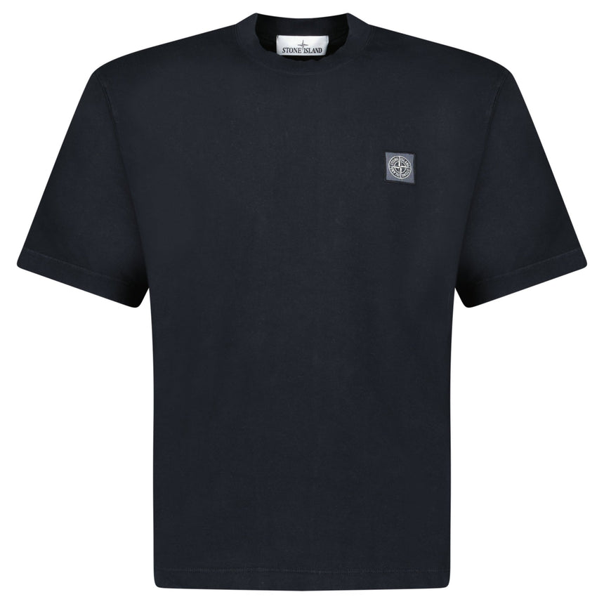 Stone Island Combed Organic Cotton Jersey T-Shirt in Black - Boinclo - Outlet Sale Under Retail