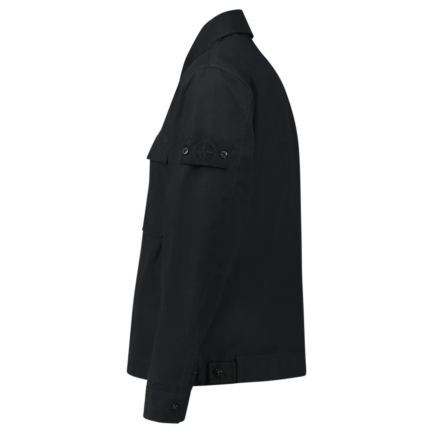 Stone Island Comfort - fit Overshirt Black - Boinclo - Outlet Sale Under Retail