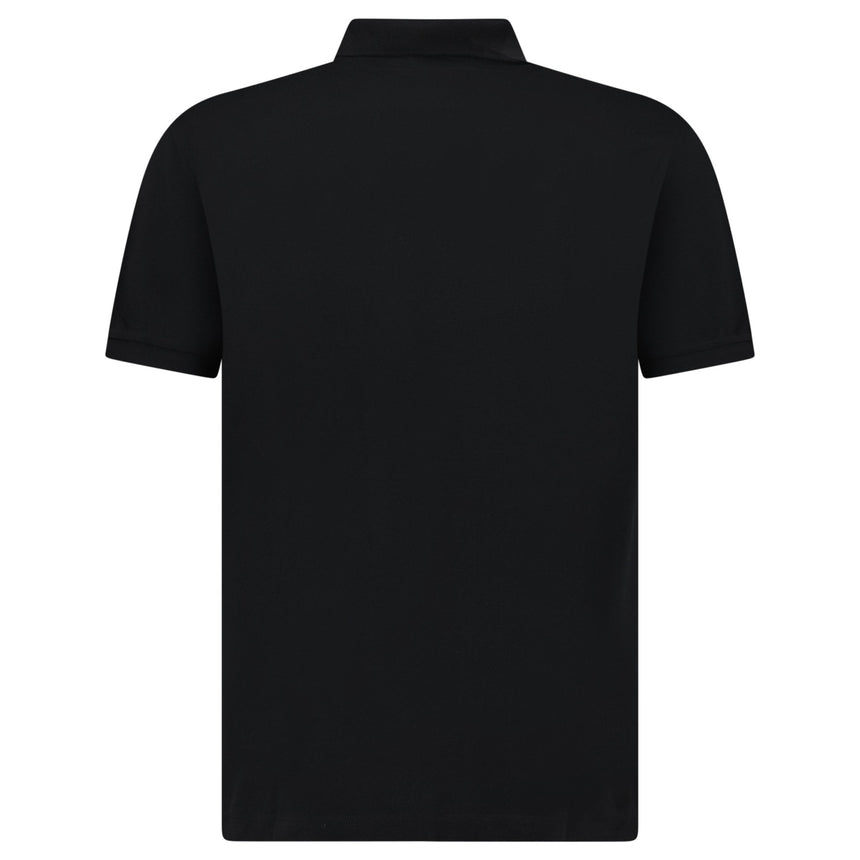 Stone Island Compass Badge Polo T-Shirt Regular Fit Black - Boinclo - Outlet Sale Under Retail