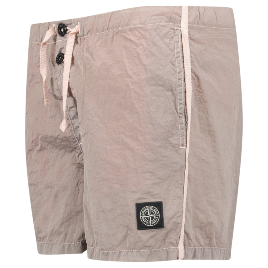 Stone Island Compass Button Chrome Swim Shorts Antique Rose - Boinclo - Outlet Sale Under Retail