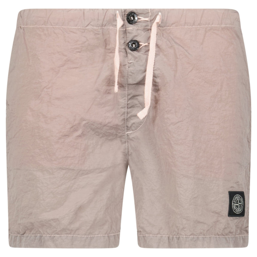 Stone Island Compass Button Chrome Swim Shorts Antique Rose - Boinclo - Outlet Sale Under Retail