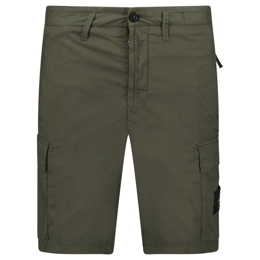 Stone Island Cotton Cargo Shorts Military Green - Boinclo - Outlet Sale Under Retail