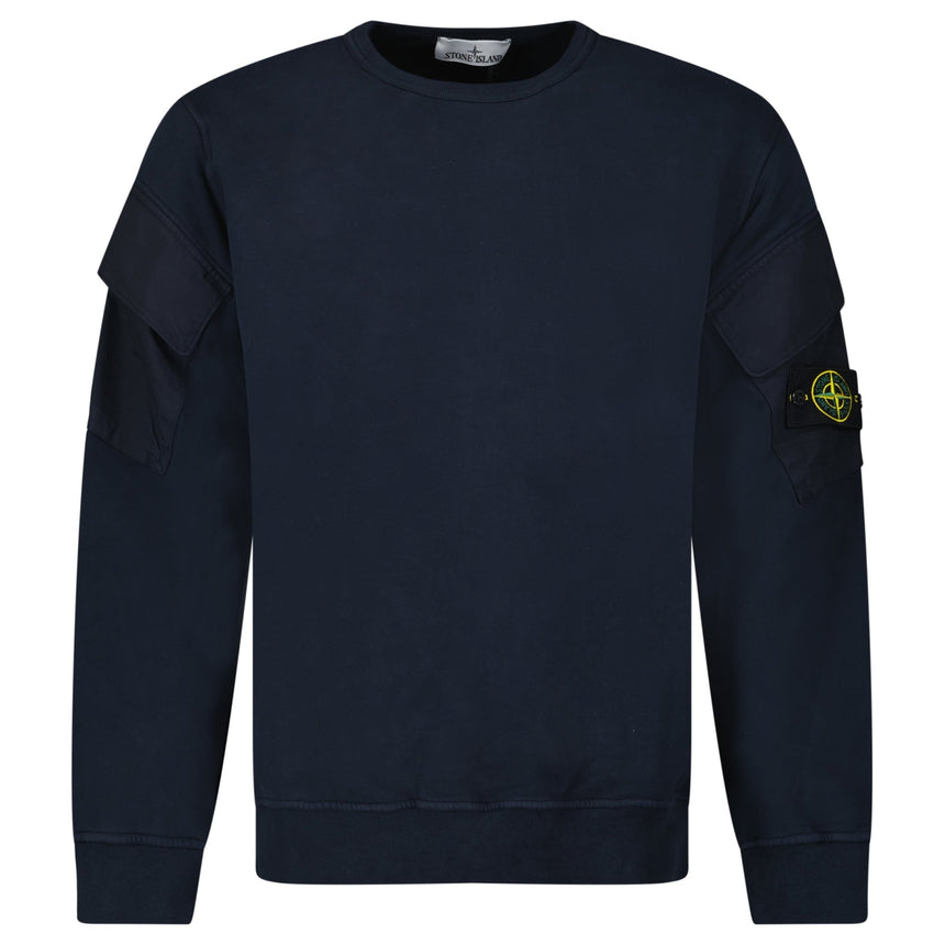 Stone Island Crewneck Sweatshirt in Navy - Boinclo - Outlet Sale Under Retail