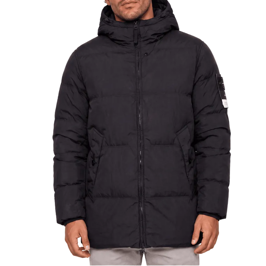 Stone Island Crinkle Reps NY Down Jacket in Black - Boinclo - Outlet Sale Under Retail