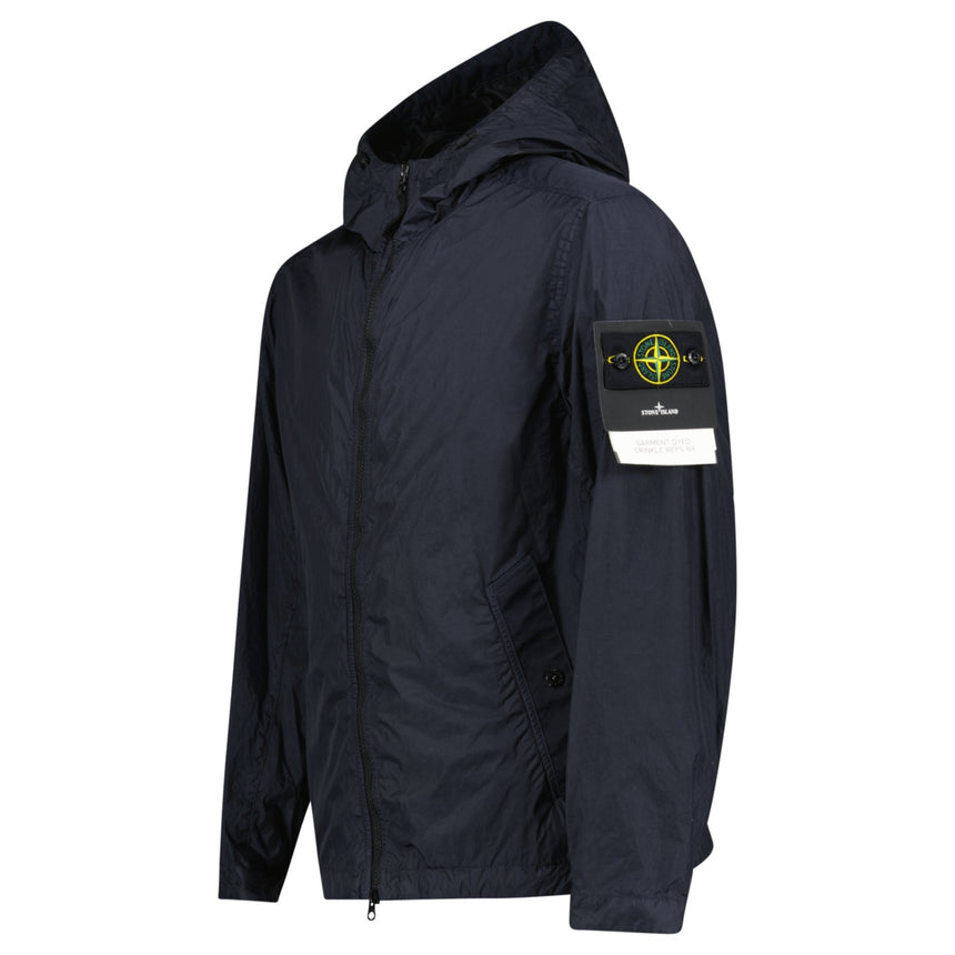 Stone Island Crinkle Reps NY Hooded Jacket in Navy - Boinclo - Outlet Sale Under Retail
