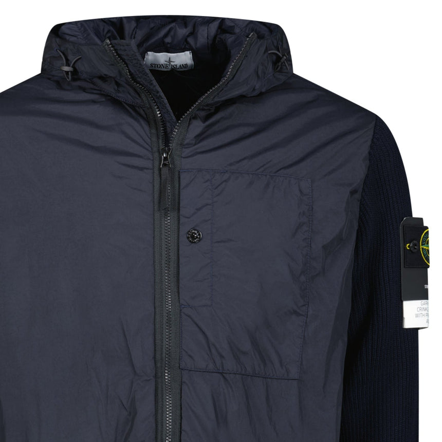 Stone Island Crinkle Reps R - NY Wind Resistant Jacket in Navy - Boinclo - Outlet Sale Under Retail