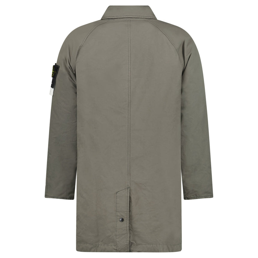 Stone Island David-TC Coat in Khaki Green - Boinclo - Outlet Sale Under Retail