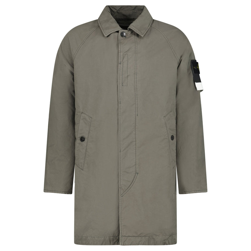Stone Island David-TC Coat in Khaki Green - Boinclo - Outlet Sale Under Retail