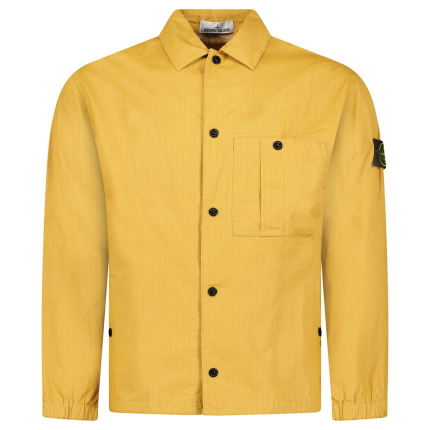 Stone Island Double-Coated Cotton Ripstop Overshirt in Mustard - Boinclo - Outlet Sale Under Retail