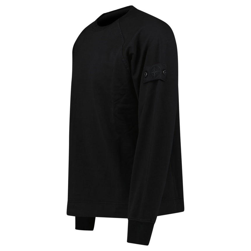 Stone Island Ghost Badge Crewneck Sweatshirt Black - Boinclo - Outlet Sale Under Retail