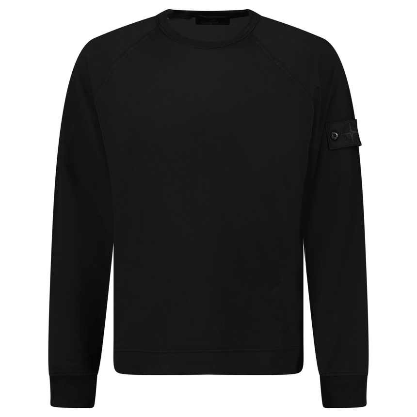 Stone Island Ghost Badge Crewneck Sweatshirt Black - Boinclo - Outlet Sale Under Retail