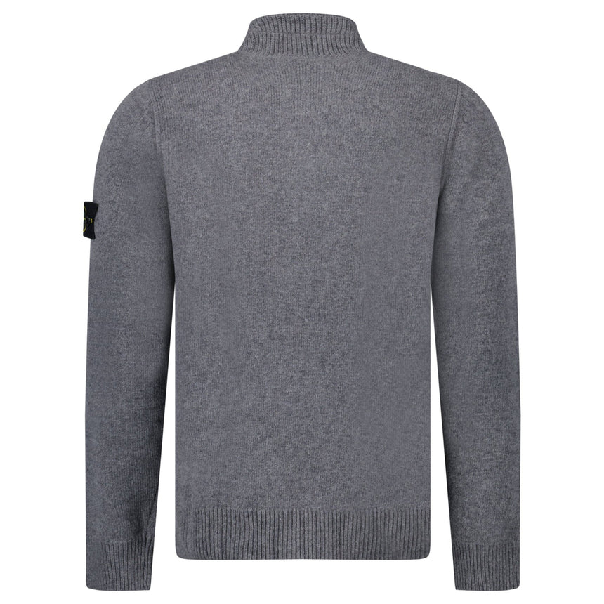 Stone Island Half - Zip Jumper in Cement Grey - Boinclo - Outlet Sale Under Retail