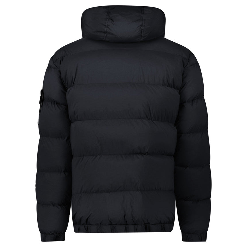 Stone Island Hooded Puffer Jacket In Seamless Tunnel Nylon Black - Boinclo - Outlet Sale Under Retail