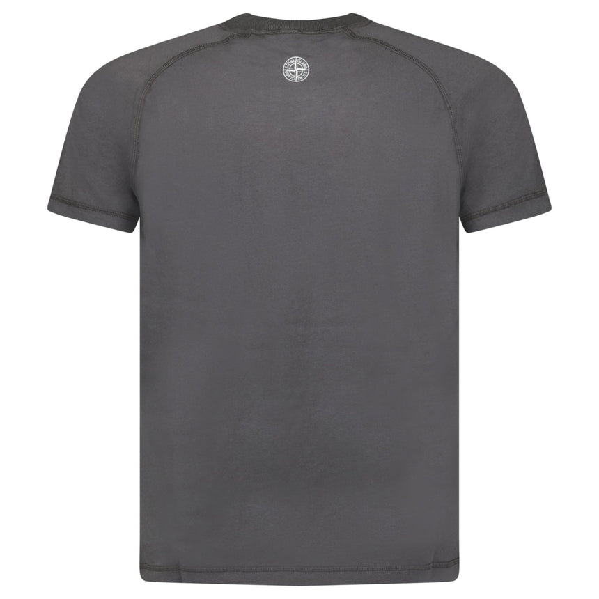 Stone Island 'Institutional One' Front Logo T-Shirt Charcoal Grey - Boinclo - Outlet Sale Under Retail
