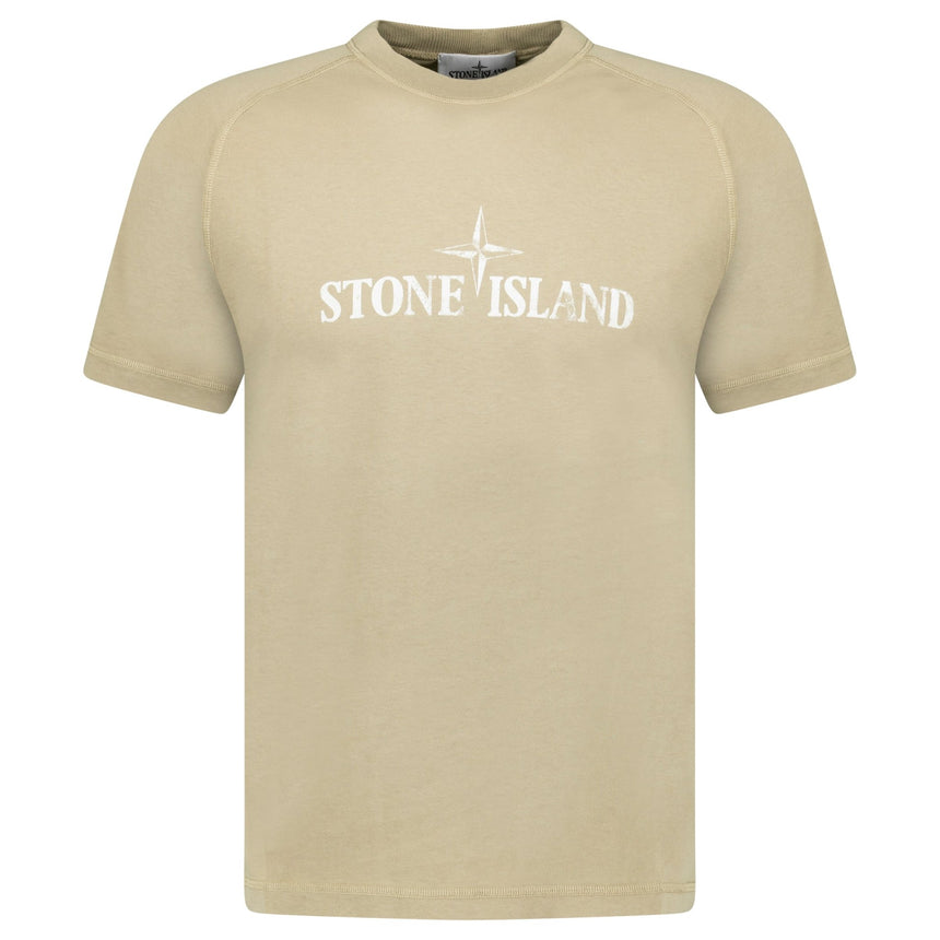 Stone Island Institutional Two T-Shirt Biscuit - Boinclo - Outlet Sale Under Retail