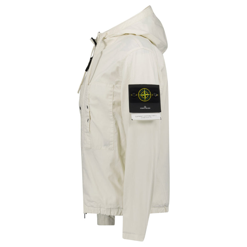 Stone Island Ivory Chest Pocket Hooded Jacket - Boinclo - Outlet Sale Under Retail