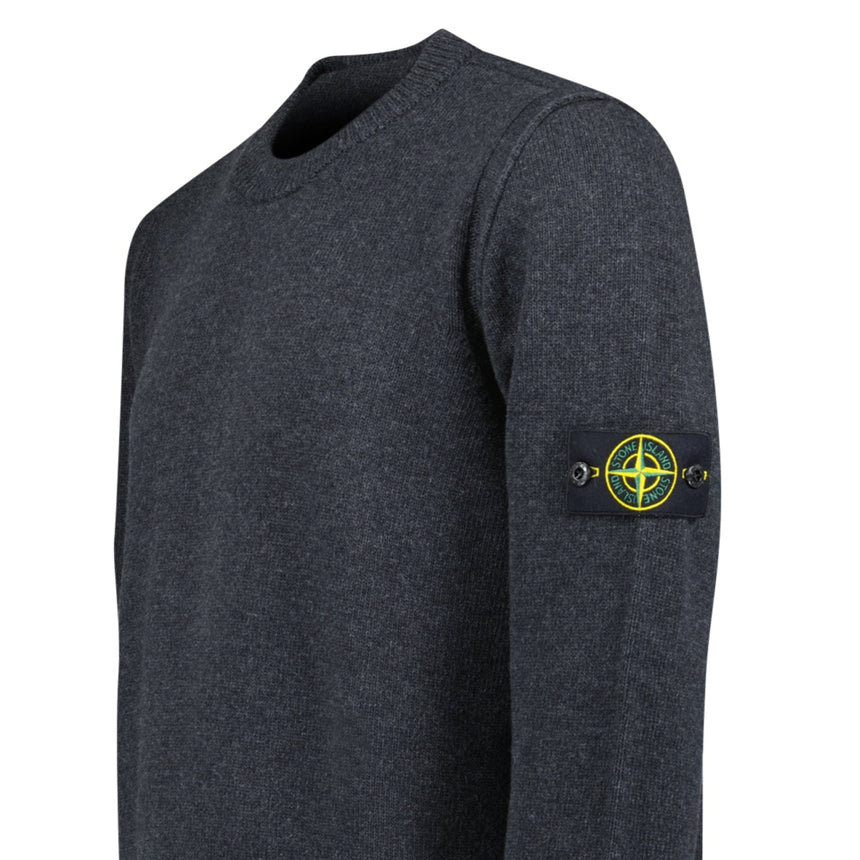 Stone Island Lambswool Crewneck Jumper in Grey - Boinclo - Outlet Sale Under Retail