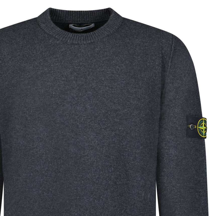 Stone Island Lambswool Crewneck Jumper in Grey - Boinclo - Outlet Sale Under Retail
