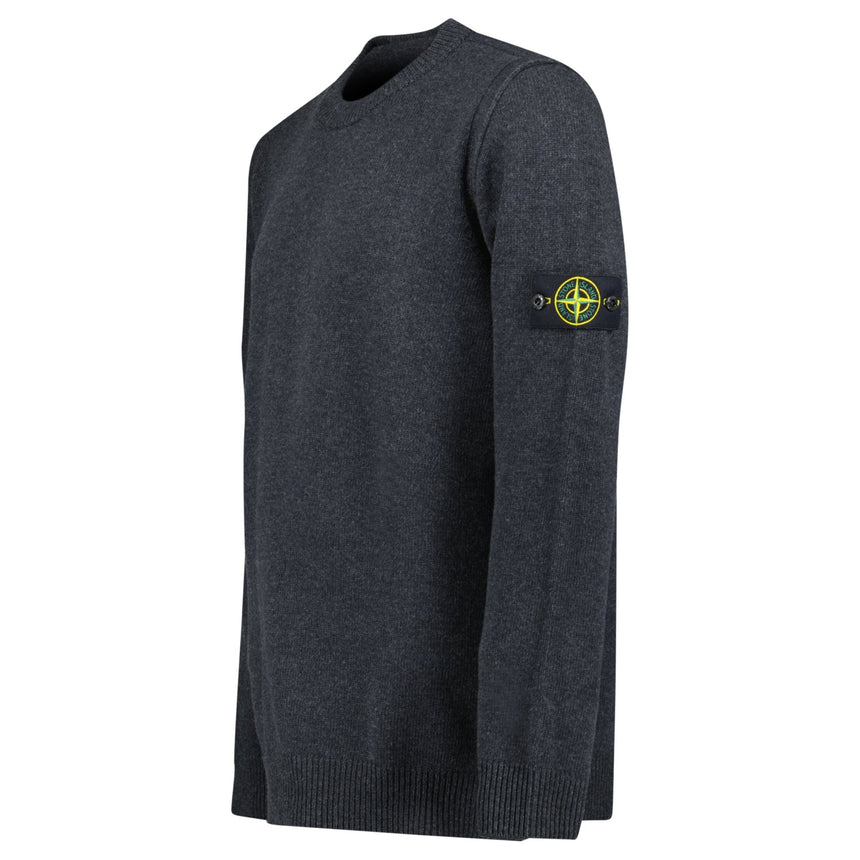 Stone Island Lambswool Crewneck Jumper in Grey - Boinclo - Outlet Sale Under Retail
