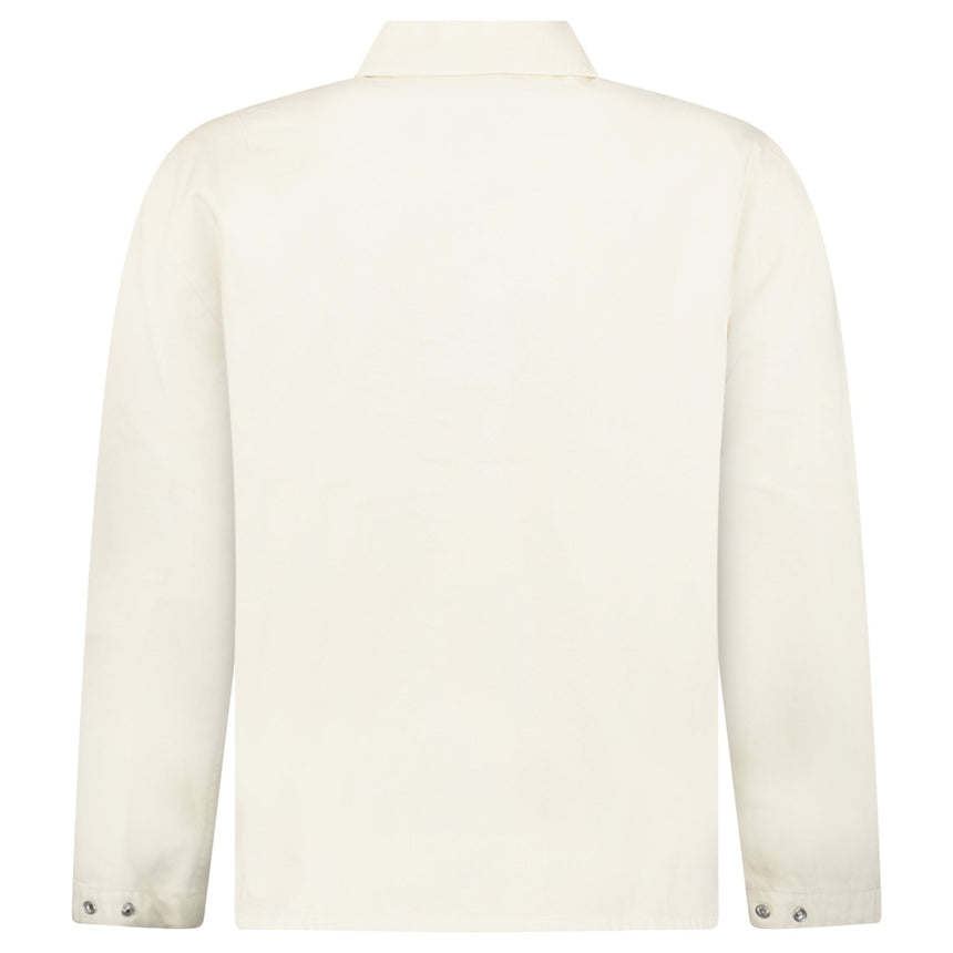 Stone Island Light Bull Denim-TC Overshirt in Ivory - Boinclo - Outlet Sale Under Retail
