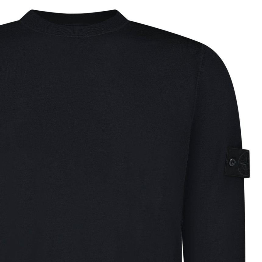 Stone Island Light Pure RWS Wool Ghost Jumper in Black - Boinclo - Outlet Sale Under Retail