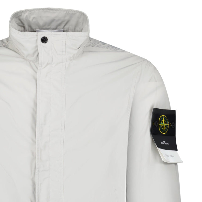 Stone Island Micro Twill Jacket in Pearl Grey - Boinclo - Outlet Sale Under Retail