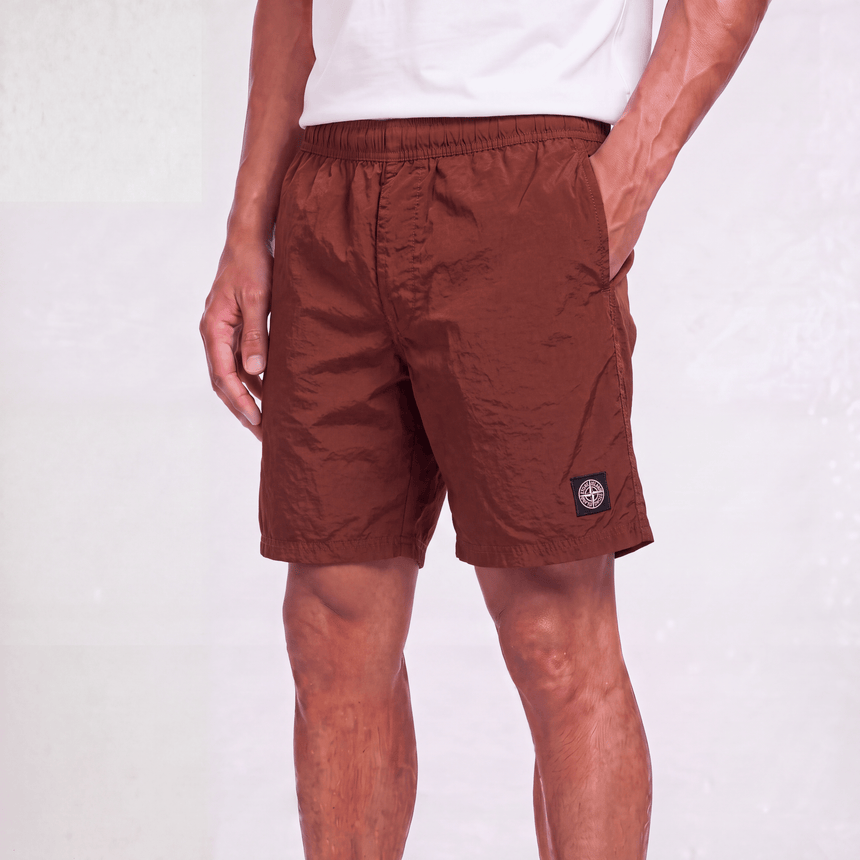Stone Island Nylon Metal Econyl Swim Shorts in Copper - Boinclo - Outlet Sale Under Retail