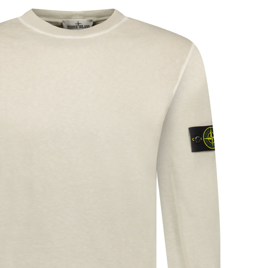 Stone Island Old Effect Crewneck Sweatshirt Beige - Boinclo - Outlet Sale Under Retail
