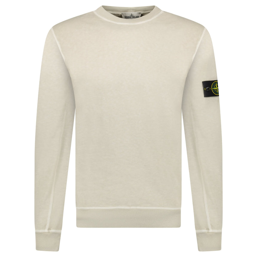 Stone Island Old Effect Crewneck Sweatshirt Beige - Boinclo - Outlet Sale Under Retail