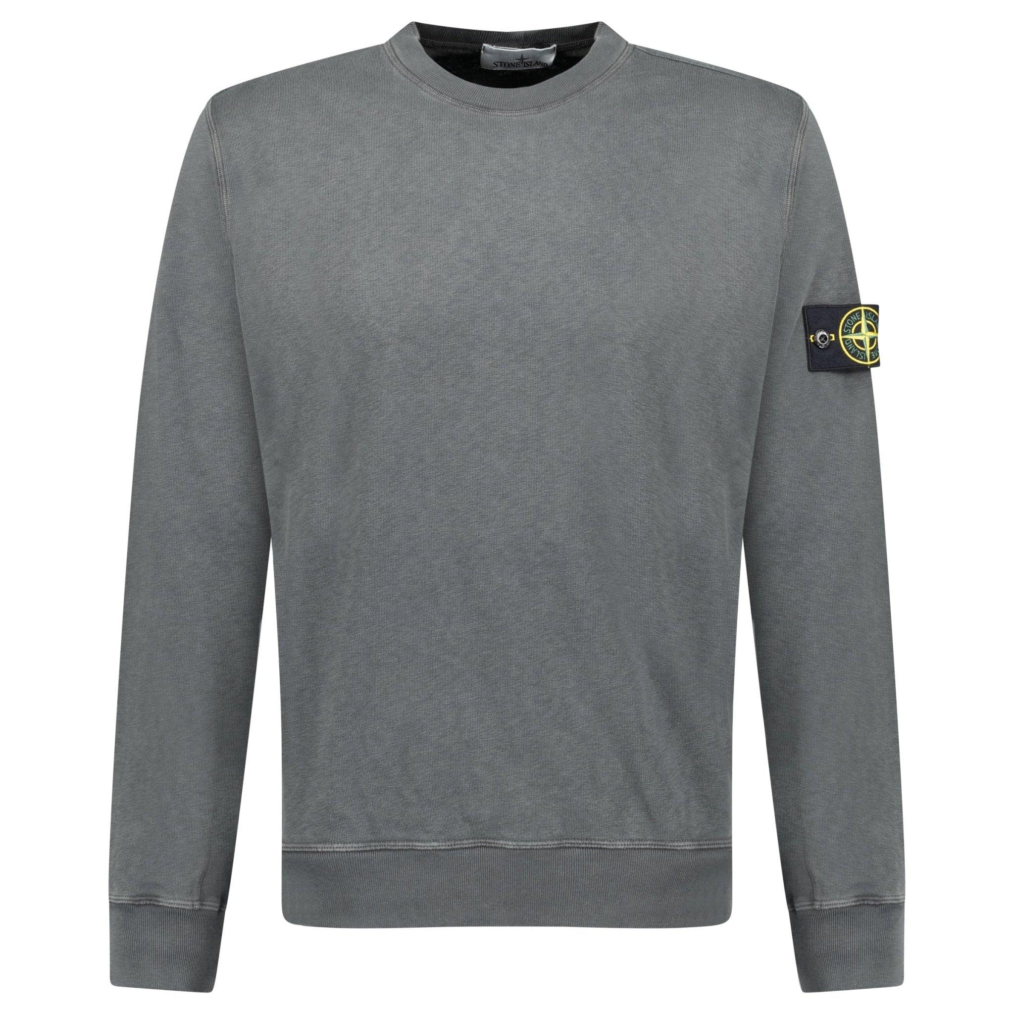 Color variation of Stone Island Old Effect Crewneck Sweatshirt Charcoal Grey