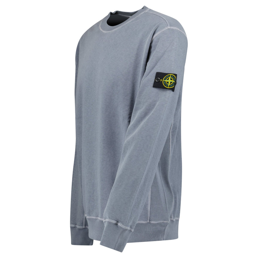 Stone Island Old Effect Crewneck Sweatshirt Dark Blue - Boinclo - Outlet Sale Under Retail