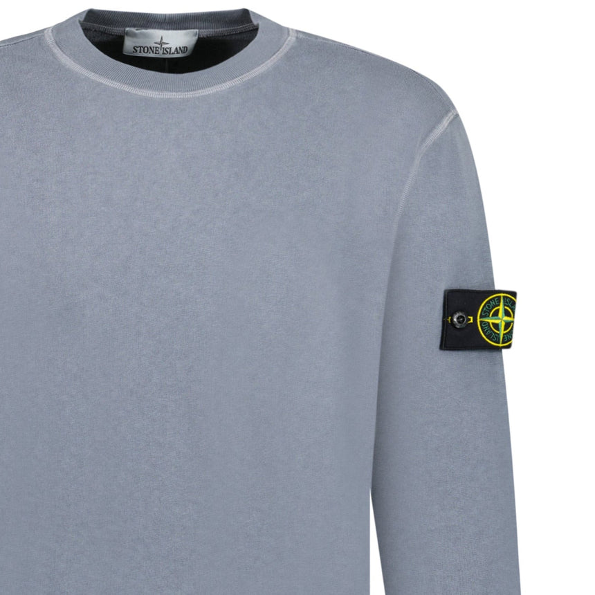Stone Island Old Effect Crewneck Sweatshirt Dark Blue - Boinclo - Outlet Sale Under Retail