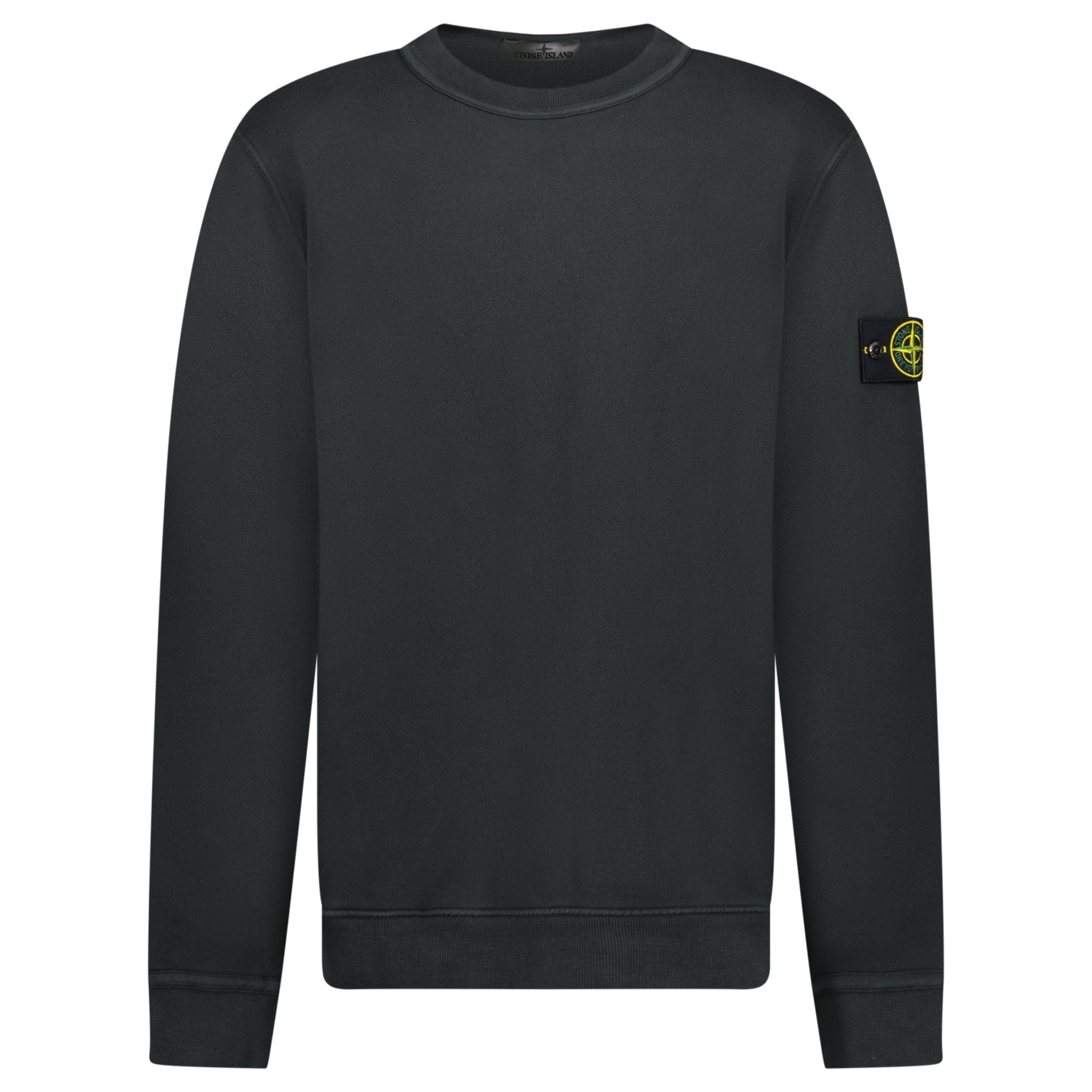 Color variation of Stone Island Old Effect Crewneck Sweatshirt Lead Grey