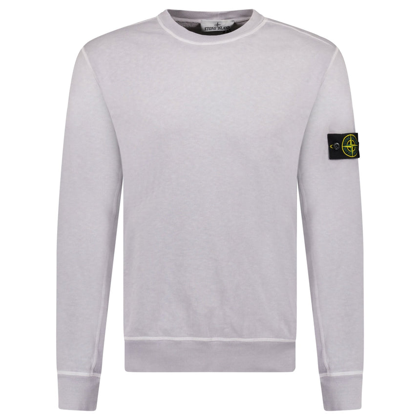 Stone Island Old Effect Crewneck Sweatshirt Lilac - Boinclo - Outlet Sale Under Retail