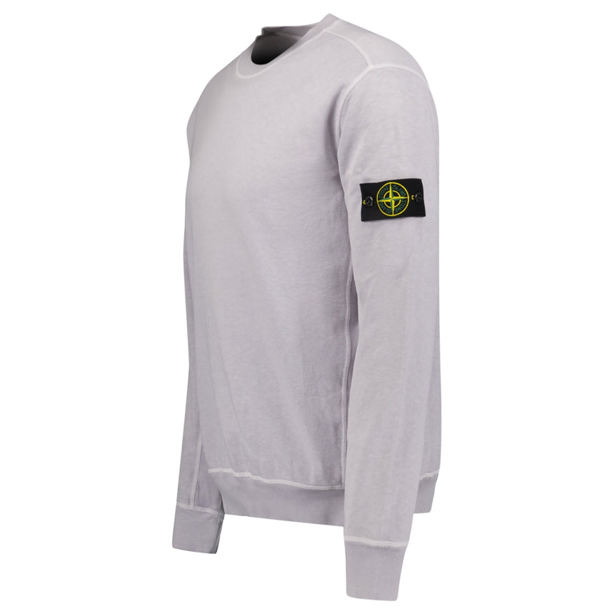 Stone Island Old Effect Crewneck Sweatshirt Lilac - Boinclo - Outlet Sale Under Retail