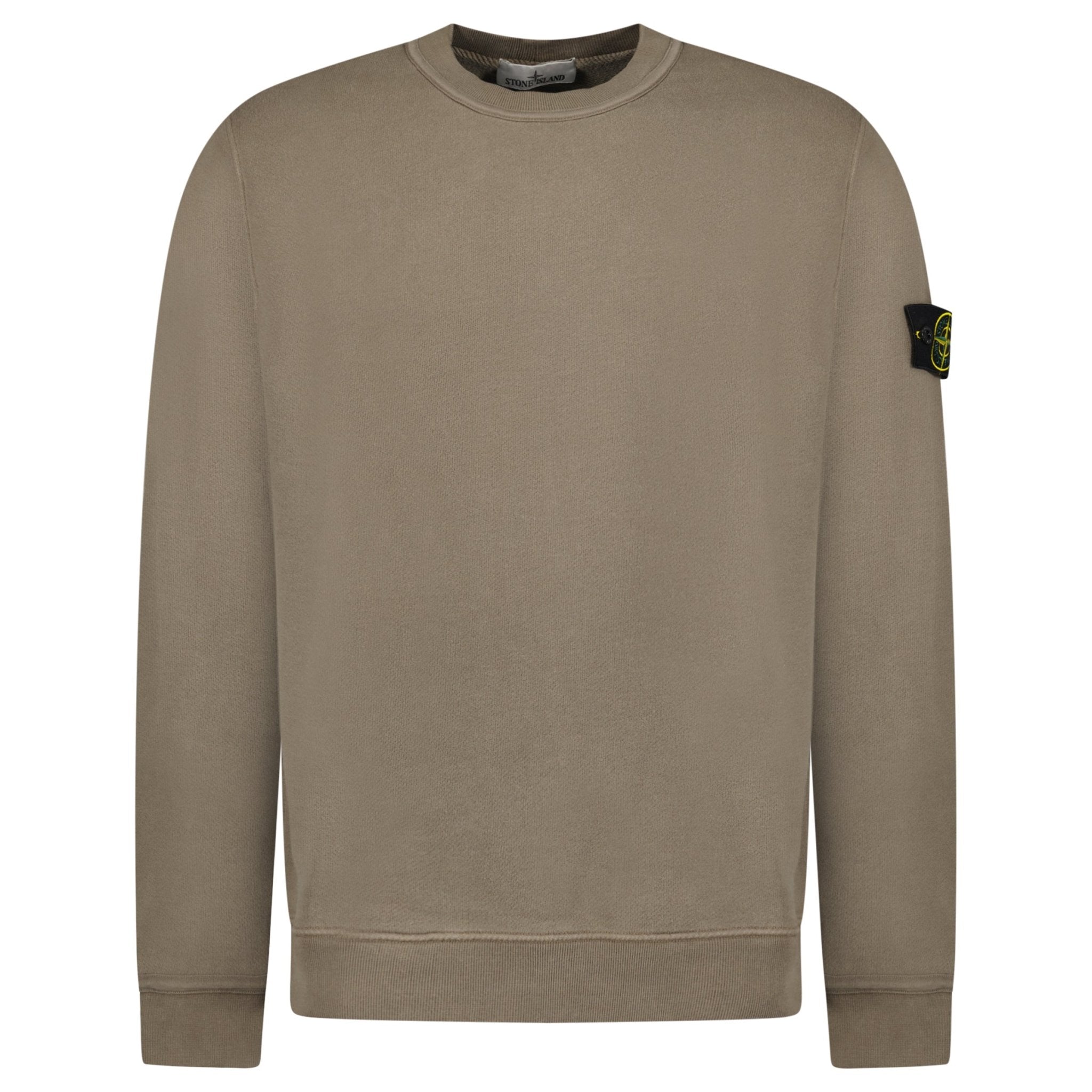 Color variation of Stone Island Old Effect Crewneck Sweatshirt Walnut Brown