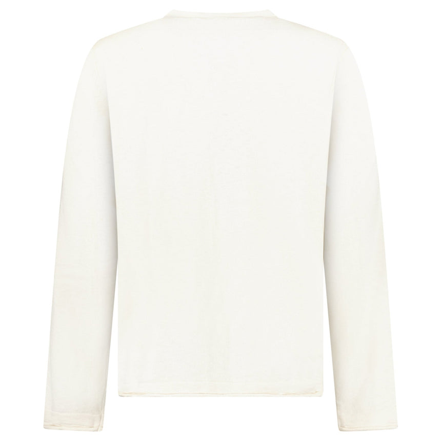 Stone Island Organic Cotton and Nylon Crewneck Jumper in Ivory - Boinclo - Outlet Sale Under Retail