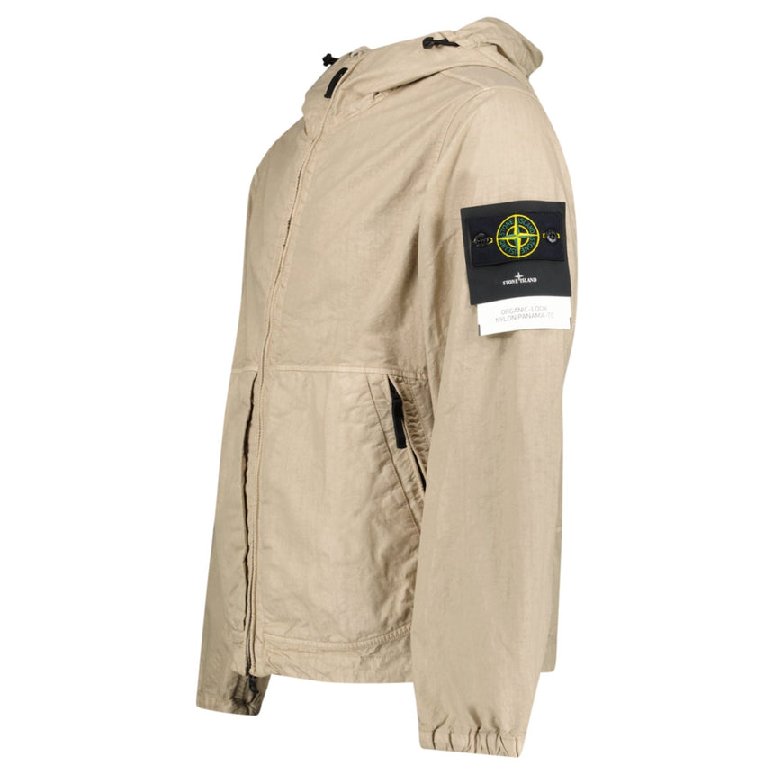 Stone Island Organic-Look Nylon Panama-TC Hooded Jacket in Desert Beige - Boinclo - Outlet Sale Under Retail