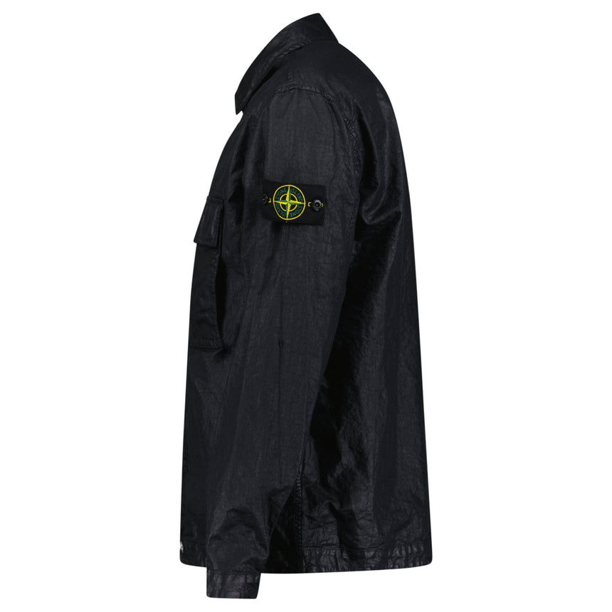 Stone Island Organic - Look Nylon Panama - TC Overshirt in Black - Boinclo - Outlet Sale Under Retail