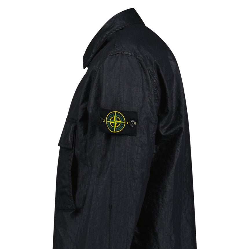 Stone Island Organic - Look Nylon Panama - TC Overshirt in Black - Boinclo - Outlet Sale Under Retail
