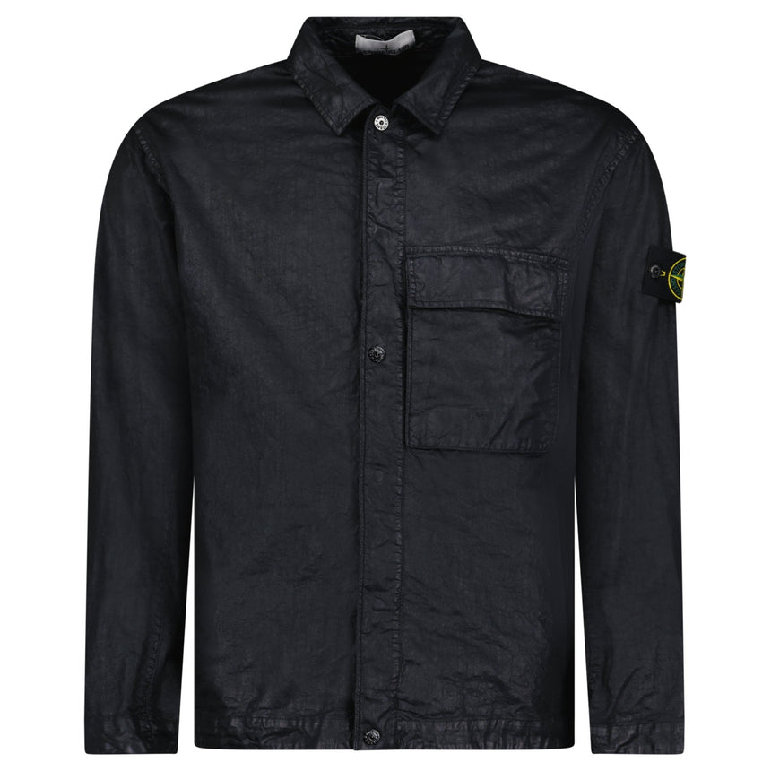 Stone Island Organic - Look Nylon Panama - TC Overshirt in Black - Boinclo - Outlet Sale Under Retail