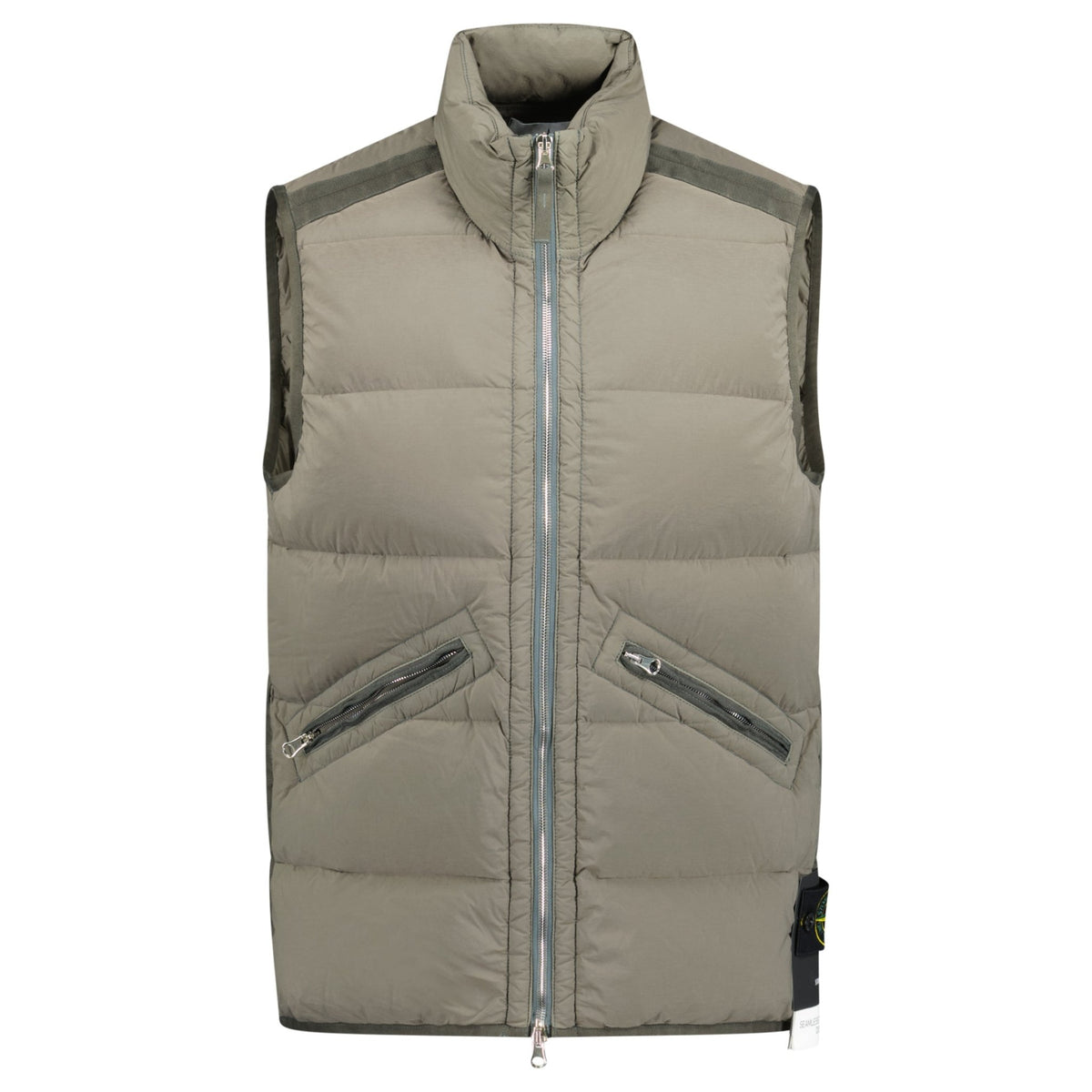 Stone Island Puffer Seamless Tunnel Nylon Gilet Brown Outlet